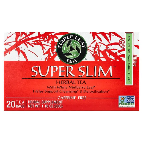 Triple Leaf Tea, Té de hierbas superadecuado, Sin cafeína, 20 bolsitas de té, 33 g (1,16 oz)