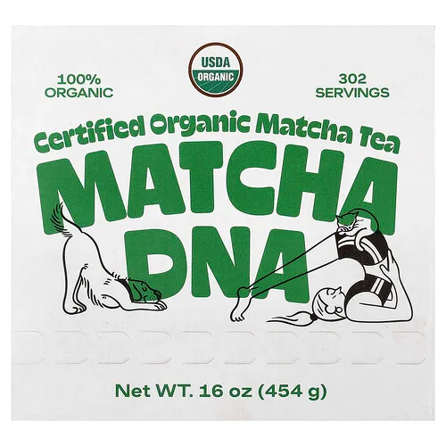 Matcha DNA, Té matcha orgánico certificado, 454 g (16 oz)