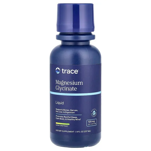 Trace, Glicinato de magnesio líquido, Lima-limón, 237 ml (8 oz. líq.)