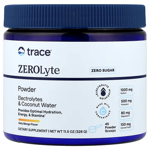 Trace, ZEROLyte en polvo, Mango salado, 328 g (11,5 oz)