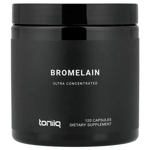 Toniiq, Bromelaína, 120 cápsulas (500 mg por cápsula)