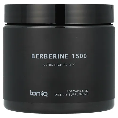 Toniiq, Berberina 1500, 180 cápsulas (500 mg por cápsula)