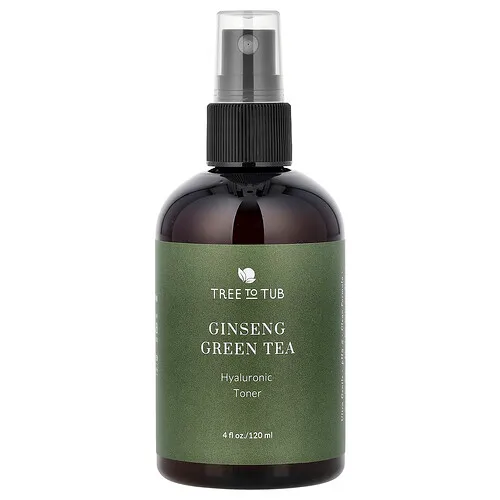 Tree To Tub, Tónico facial hidratante en spray, Ginseng y té verde, 120 ml (4 oz. líq.)