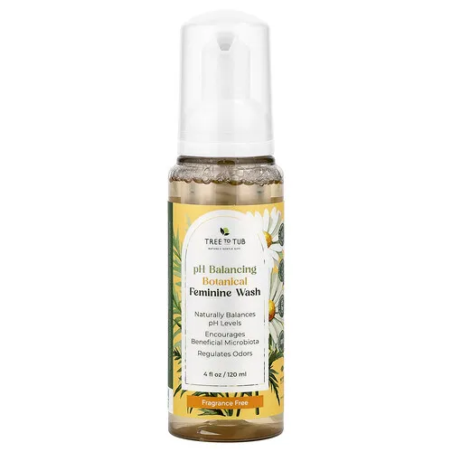 Tree To Tub, Jabón líquido botánico para equilibrar el pH femenino, Sin fragancia, 120 ml (4 oz. líq.)
