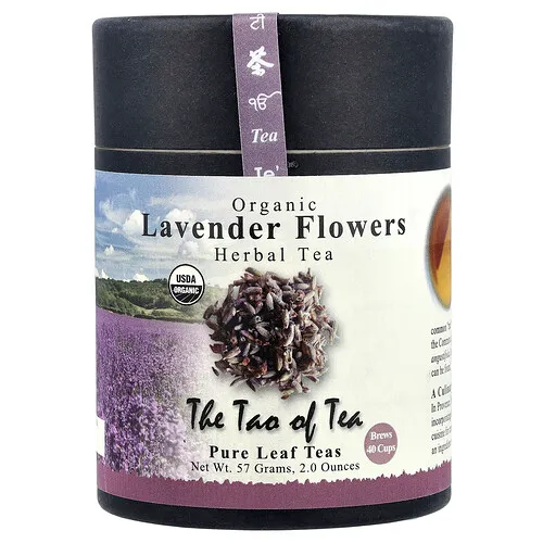 The Tao of Tea, Té de hierbas orgánicas, Flores de lavanda`` 57 g (2 oz)