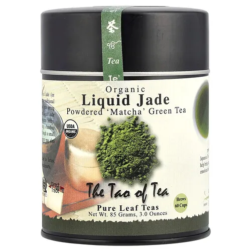The Tao of Tea, Té verde matcha orgánico en polvo, Jade líquido, 85 g (3 oz)