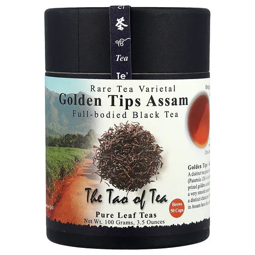 The Tao of Tea, Té negro con cuerpo, Puntas doradas Assam`` 100 g (3,5 oz)