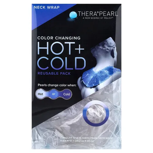TheraPearl, Envoltura para el cuello, Envase reutilizable frío y caliente`` 1 envoltura