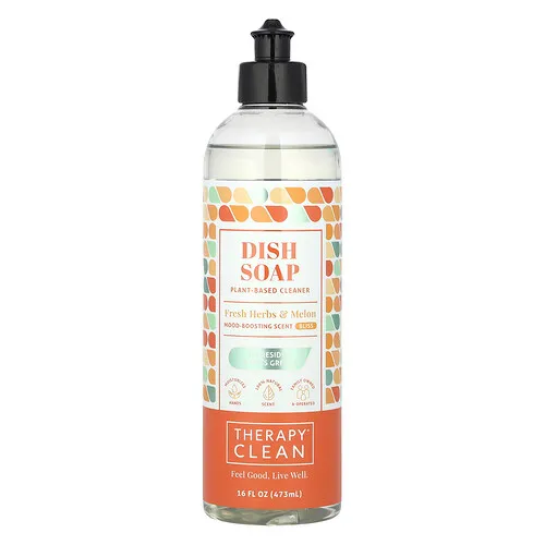 Therapy Clean, Jabón para lavar platos, Hierbas frescas y melón, 473 ml (16 oz. líq.)