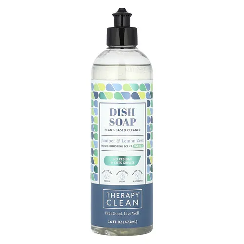 Therapy Clean, Detergente para platos, Enebro y ralladura de limón, 473 ml (16 oz. líq.)