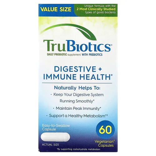 TruBiotics, Salud digestiva e inmunitaria, 60 cápsulas vegetales