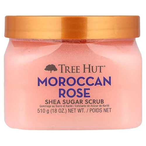 Tree Hut, Exfoliante con azúcar de karité, Rosa marroquí`` 510 g (18 oz)