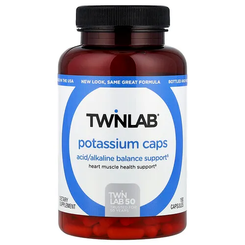 Twinlab, Potasio, cápsulas, 180 cápsulas (99 mg por cápsula)