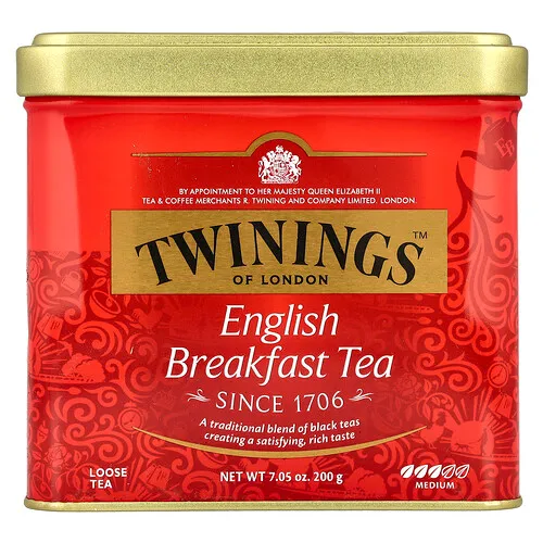 Twinings, English Breakfast, Té a granel, 200 g (7,05 oz)