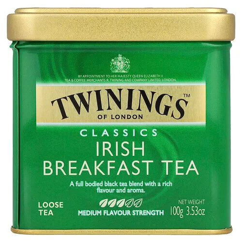 Twinings, Classics, Té a granel para desayuno irlandés, 100 g (3,53 oz)