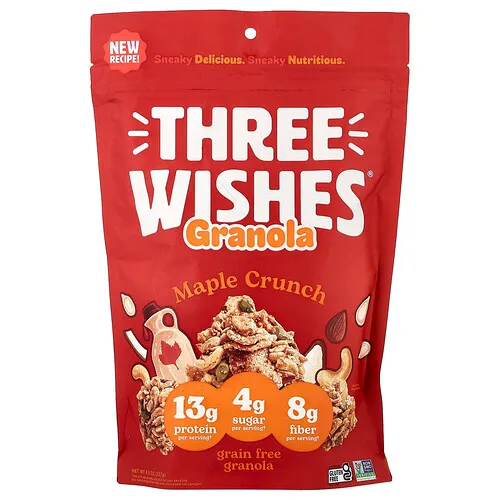 Three Wishes, Granola sin cereales, Arce crujiente, 227 g (8 oz)