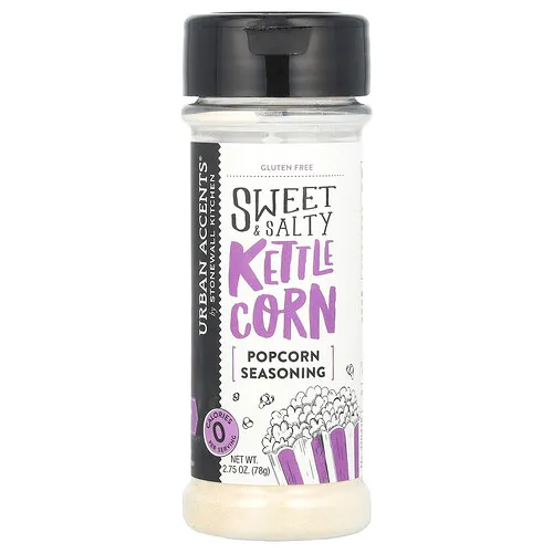 Urban Accents, Condimento para palomitas de maíz, Maíz picante dulce y salado, 78 g (2,75 oz)