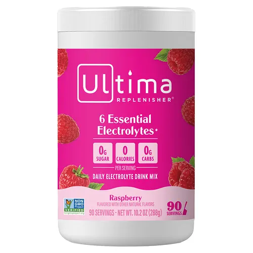 Ultima Replenisher, Mezcla de electrolitos, Frambuesa, 288 g (10,2 oz)