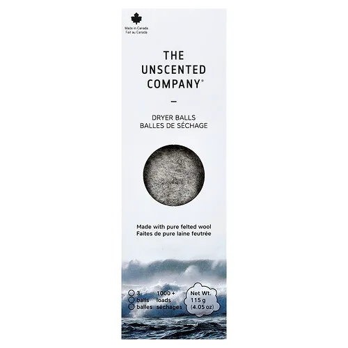 The Unscented Company, Bolas secadoras, 3 bolas, 115 g (4,05 oz)