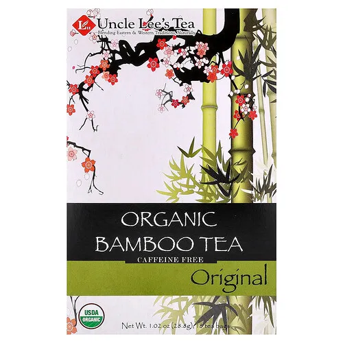 Uncle Lee's Tea, Té de bambú orgánico, Sin cafeína, Original, 18 bolsitas de té, 28,8 g (1,02 oz)