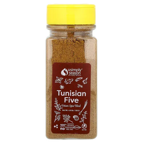USimplySeason, Mezcla de especias artesanales, Cinco tunecinos, 136 g (4,8 oz)