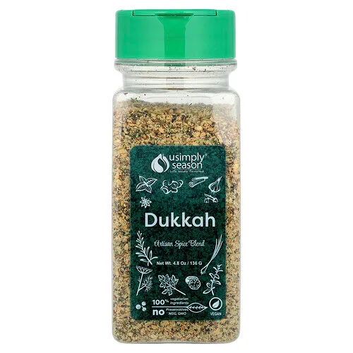 USimplySeason, Mezcla de especias artesanales, Dukkah, 136 g (4,8 oz)