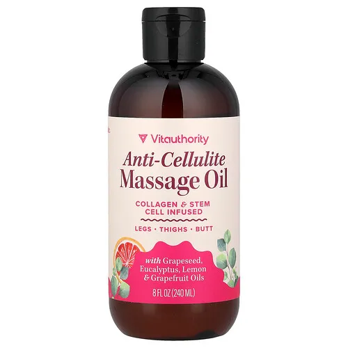 Vitauthority, Aceite anticelulítico para masajes, 240 ml (8 oz. Líq.)