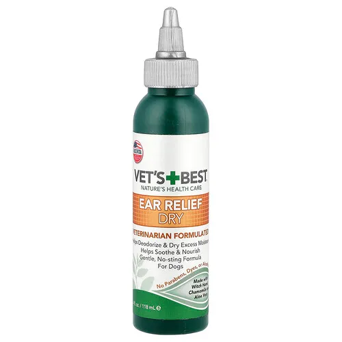 Vet's Best, Alivio para los oídos seco, Para perros, 118 ml (4 oz. líq.)