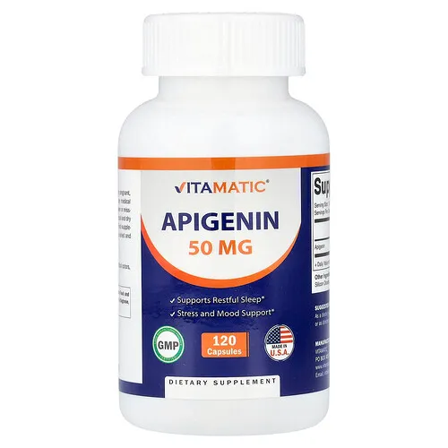Vitamatic, Apigenina, 50 mg, 120 cápsulas