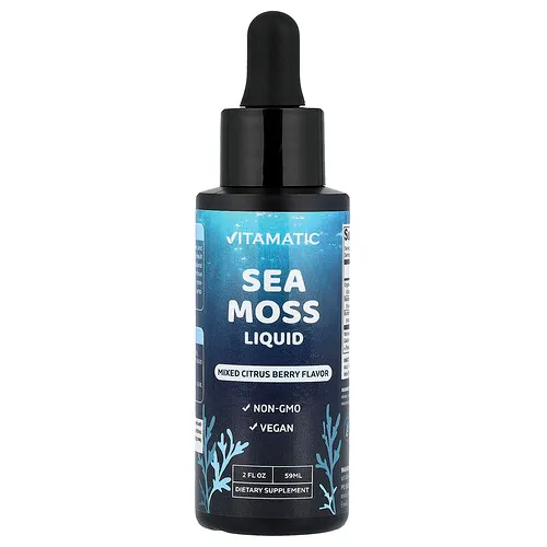 Vitamatic, Musgo marino líquido, Bayas cítricas y mixtas, 59 ml (2 oz. líq.)