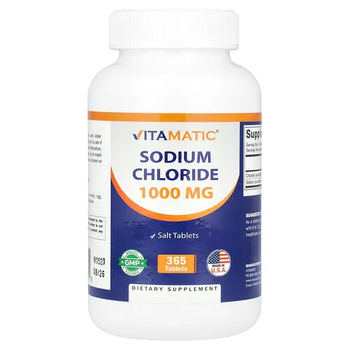 Vitamatic, Cloruro de sodio, 1000 mg, 365 comprimidos