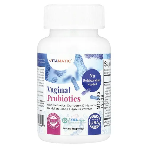 Vitamatic, Probióticos vaginales, 60 cápsulas de Hipromelosa Drcaps®
