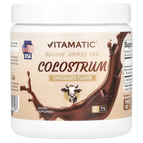 Vitamatic, Calostro bovino alimentado con pasturas, Chocolate, 81 g (2,85 oz)