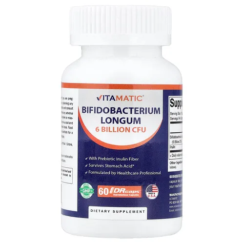 Vitamatic, Bifidobacterium longum, 60 cápsulas DRcaps®