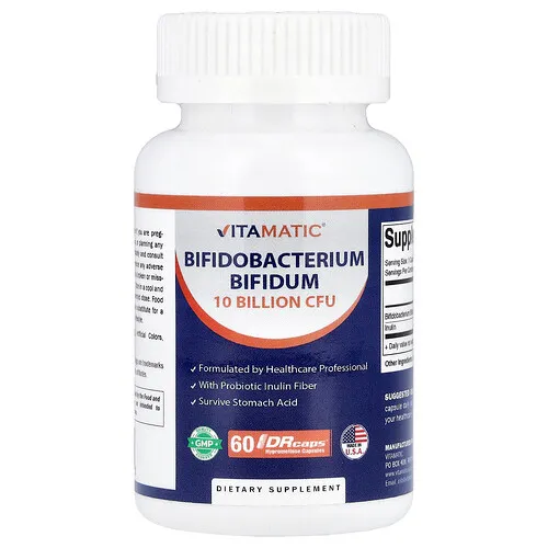 Vitamatic, Bifidobacterium bifidum, 60 cápsulas de hipromelosa DRcaps®