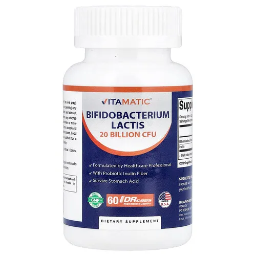 Vitamatic, Bifidobacterium lactis, 60 cápsulas de hipromelosa DRcaps®