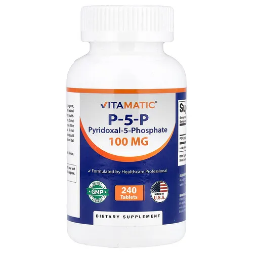 Vitamatic, P-5-P, 100 mg, 240 comprimidos