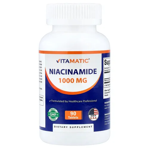Vitamatic, Niacinamida, 1000 mg, 90 comprimidos