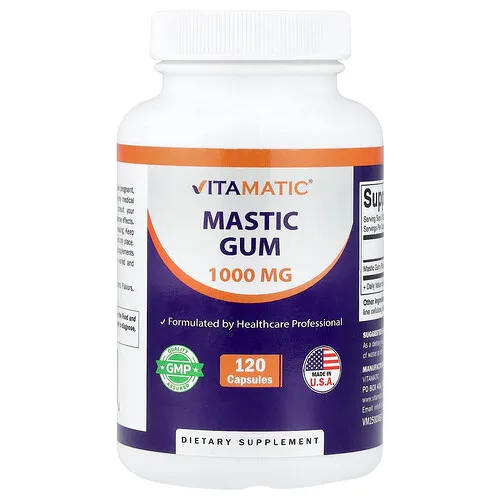 Vitamatic, Almáciga, 120 cápsulas (500 mg por cápsula)