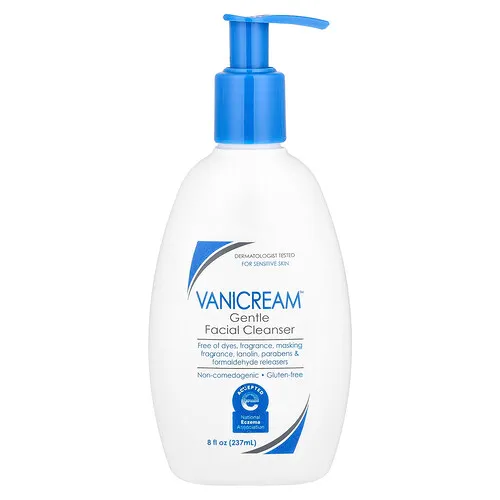 Vanicream, Limpiador facial suave, Para pieles sensibles, Sin fragancia, 237 ml (8 oz. Líq.)