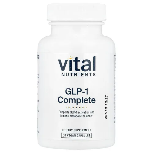 Vital Nutrients, GLP-1 completo, 60 cápsulas veganas