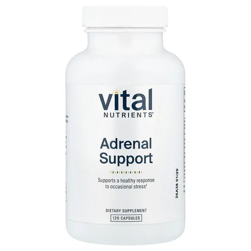 Vital Nutrients, Refuerzo suprarrenal, 120 cápsulas