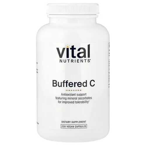 Vital Nutrients, Vitamina C regulada, 220 cápsulas veganas