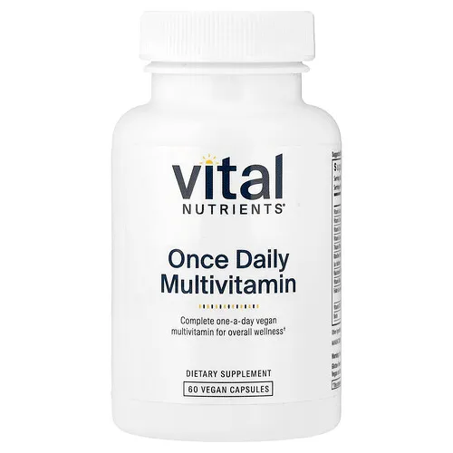 Vital Nutrients, Suplemento multivitamínico de una ingesta diaria, 60 cápsulas veganas