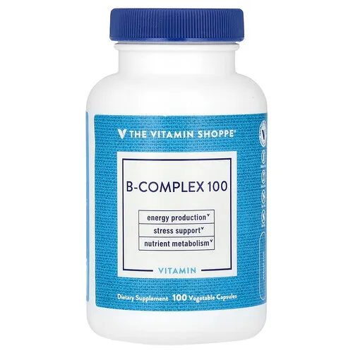 The Vitamin Shoppe, Complejo de vitaminas B 100, 100 cápsulas vegetales