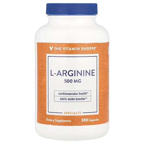 The Vitamin Shoppe, L-arginina, 500 mg, 300 cápsulas