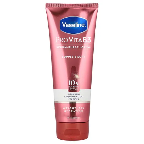 Vaseline, ProVitaB3, Loción sérum-burst, Suplemento y suavidad, 222 ml (7,5 oz. líq.)