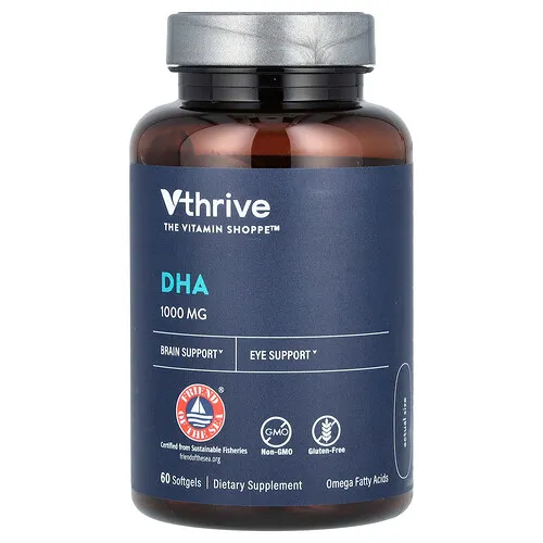 Vthrive, DHA, 1000 mg, 60 cápsulas blandas
