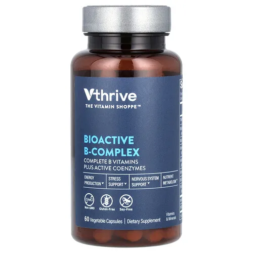 Vthrive, Complejo de vitaminas B bioactivas, 60 cápsulas vegetales
