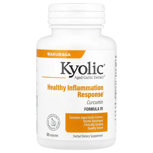 Kyolic, Aged Garlic Extract™, Curcumina, 50 cápsulas